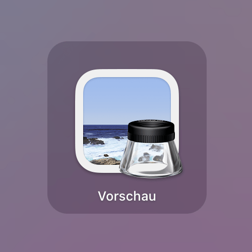 Die Vorschau-App beim Mac