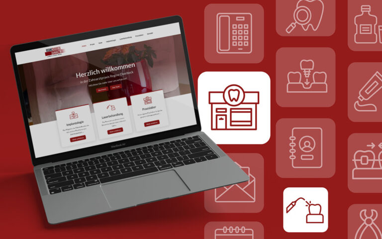Einladender Webauftritt für etablierte Zahnarztpraxis